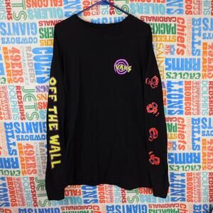 Vans Nightmare Before Christmas Oogie Boogie Long Sleeve T Shirt Size XL Black